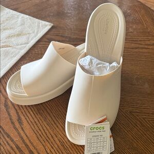 CROCS Women's Off-White Mules